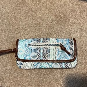 blue wallet